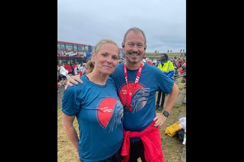 Shirley Woolham, CEO of Minster Law, with her partner Matt